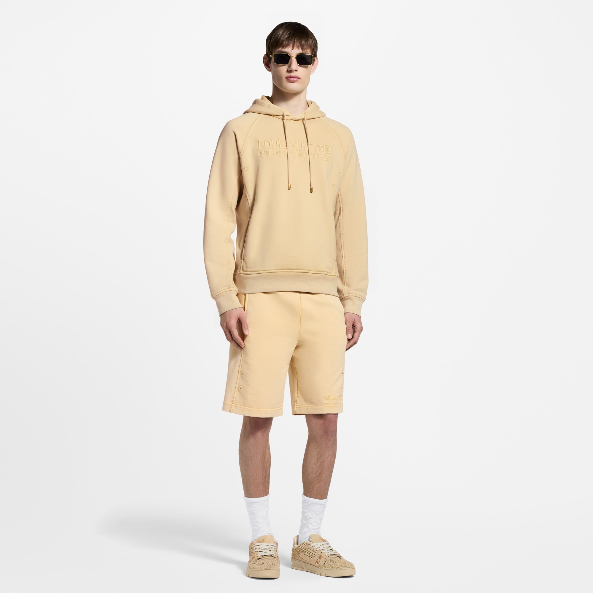 新品・正規品】andwang Patina Rib Hoodie ライトベージュ Washed Ribbed Hoodie - Ready-to-Wear | LOUIS VUITTON